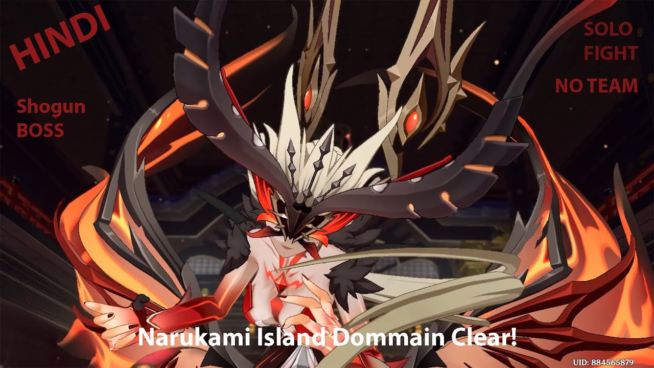 Raiden Shogun Boss Fight | Narukami Island Domain | Genshin Impact Hindi Solo Fight