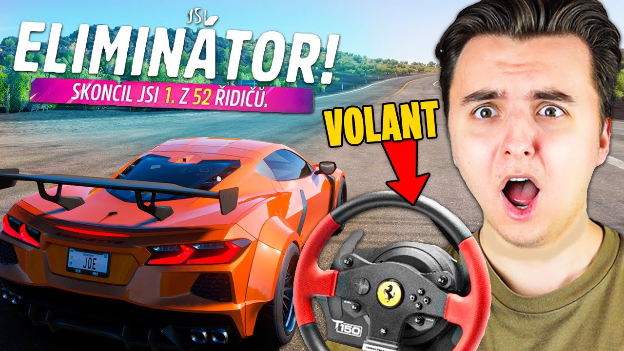 Dokážu Vyhrát Eliminátora s Volantem a Řadící Pákou? (poprvé hraju na volantu) Forza Horizon 5