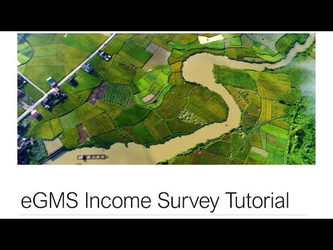 eGMS Income Survey Tutorial