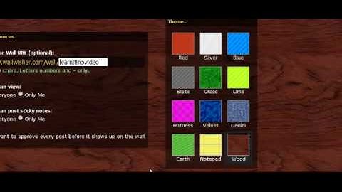 How to use Wallwisher
