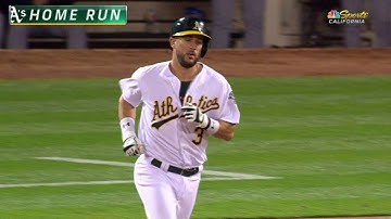 HOU@OAK: Plouffe belts a home run to left-center