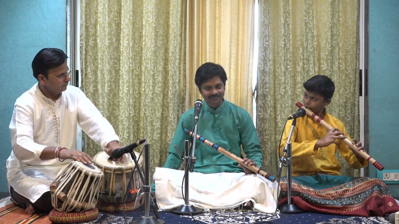 Shashank & Sarthak Deshpande Flute Jugalbandi | Raag Puriya | Part 2 |  Tabla Ravi Satfale