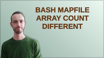 Unix: Bash mapfile array count different