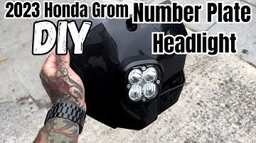 2023 Honda Grom Headlight number plate DIY