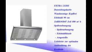 DIE BESTEN EXTRA LEISE Dunstabzugshaube Wandmontage Kopffrei Edelstahl