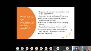 An introduction to the Step into Care Pre Employment Programme