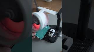 Putting an airplane engine on a table can stillCable charging? #fan #wireless charging