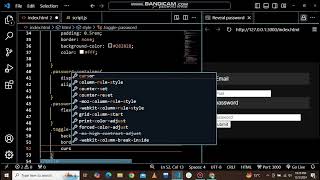 Show/Hide password using JavaScript|password reveal