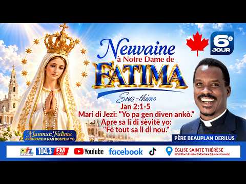 En direct Neuvaine à notre dame de Fatima depuis Montréal Canada sur la Télé Lafwa 6e jour