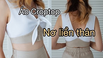 Dạy cắt may | hướng dẫn cách cắt áo croptop nơ liền thân | Hoàng Sơn designer