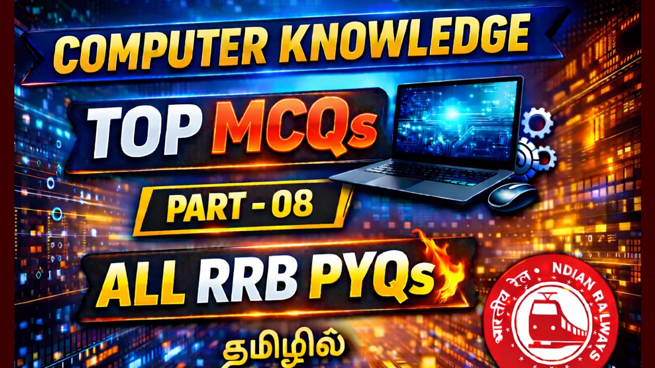 COMPUTER KNOWLEDGE Top MCQs | Part 08 | All RRB PYQs Covered 💻🔥