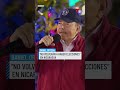 "Aquí no volverán a haber elecciones": Daniel Ortega descarta comicios durante acto en Nicaragua
