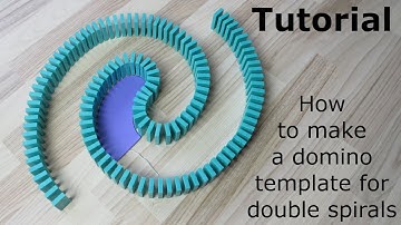 Tutorial: How to make a domino template for double spirals
