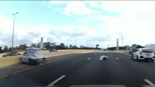 Video catches apparent street racer crashing; FHP looking for driver