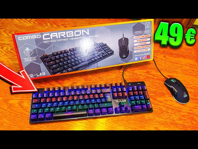 Pack clavier + souris gaming iridium G-LAB : le pack à Prix Carrefour