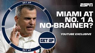 Miami a NO-BRAINER at No. 1? 🧠 + Where should Georgia be ranked? 🤔 | Get Up YouTube Exclusive