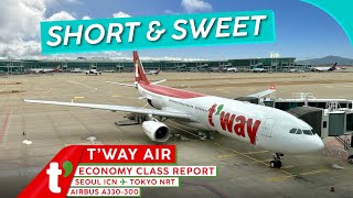 T'WAY AIR A330 Economy 🇰🇷⇢🇯🇵【4K Trip Report Seoul to Tokyo 】Wonderfully No Frills