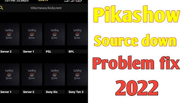 how to fix pikashow source down problem || pikashow source down problem