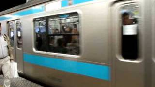 京浜東北線209系ラストラン ウラ52編成 川崎駅発車 2010年1月24日