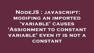 NodeJS : javascript: modifing an imported 