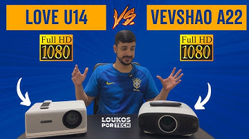 VEVSHAO A22 vs BYINTEK LOVE U14 - QUAL O MELHOR PROJETOR CUSTO BENEFÍCIO FULL HD 2025?