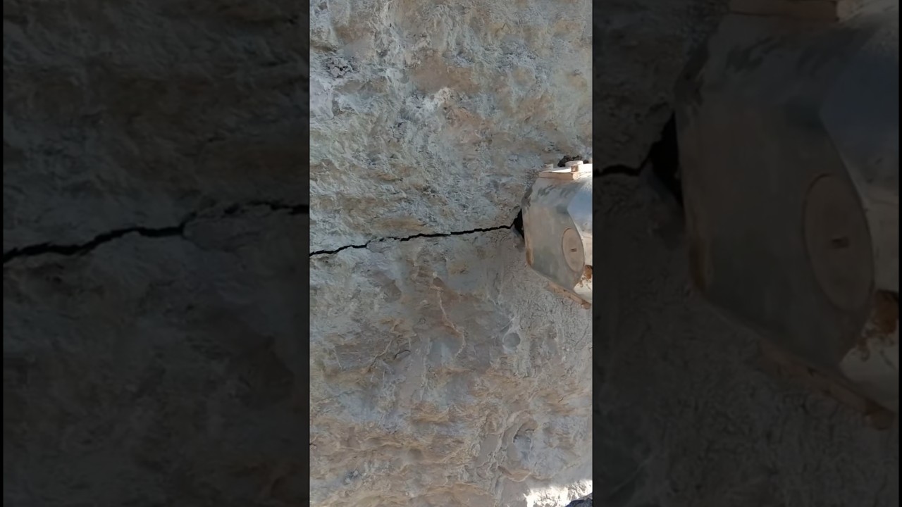 Silent rock breaking hydraulic rock splitting machine