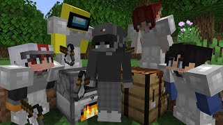 Minecraft Speedrunner VS 4 Hunters