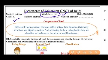 Science worksheet 24 class 6 (28/9/21) English medium/worksheet 24 science class6/class6 science