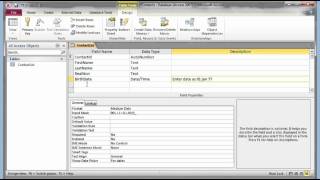 Microsoft Access 2007 2010 part 1 (Tables)