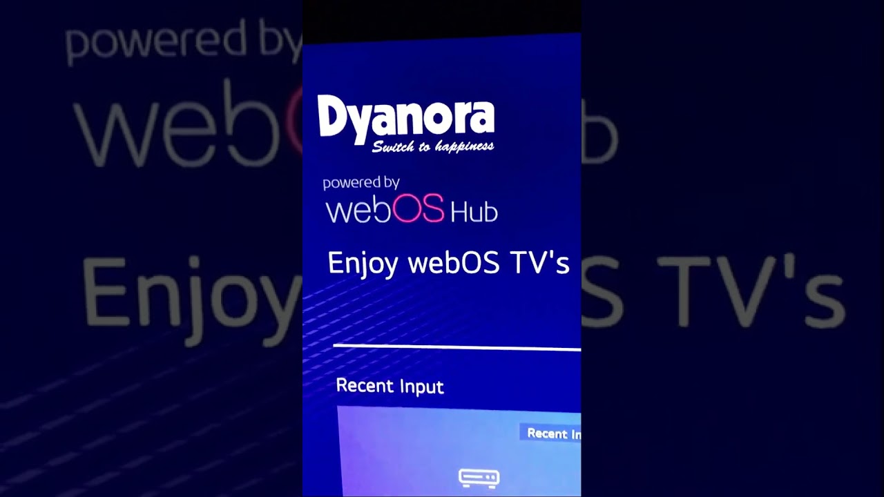 Dyanora WebOS TV, the android tv killer SHORT