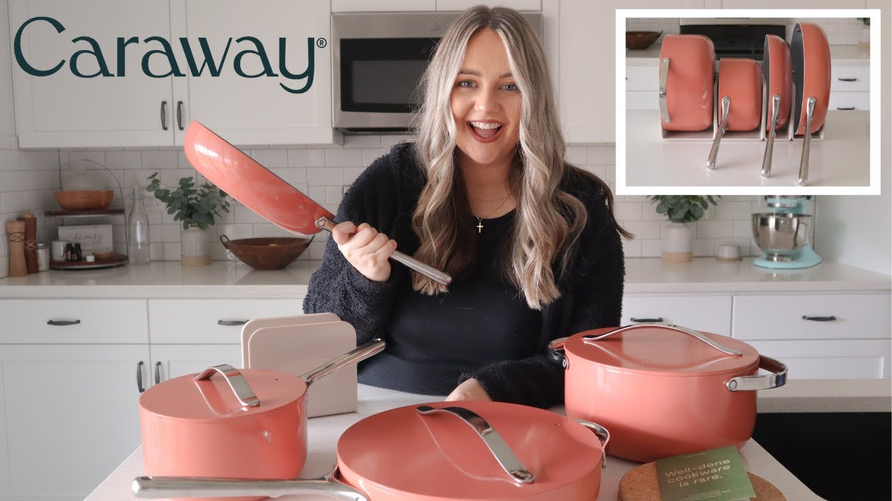 UNBOXING SAM'S CLUB CERAMIC COOKWARE SET, CARAWAY DUPE