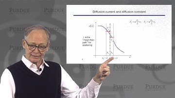 ECE Purdue Semiconductor Fundamentals L4.2b: Carrier Transport - Diffusion Current