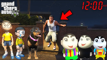 FRANKLIN TRYING TO FIND HIDDEN SHINCHAN NOBITA & CHOP IN HIDE & SEEK IN GTA 5