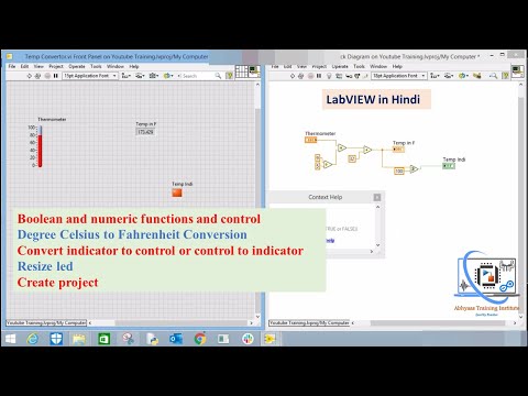 P5- Degree Celsius to Fahrenheit | Boolean and Numeric | Writing Your First LabVIEW Program
