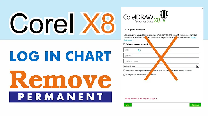 How to Remove Corel X8 Login Massage | How to disable log in window in corel X8 2020
