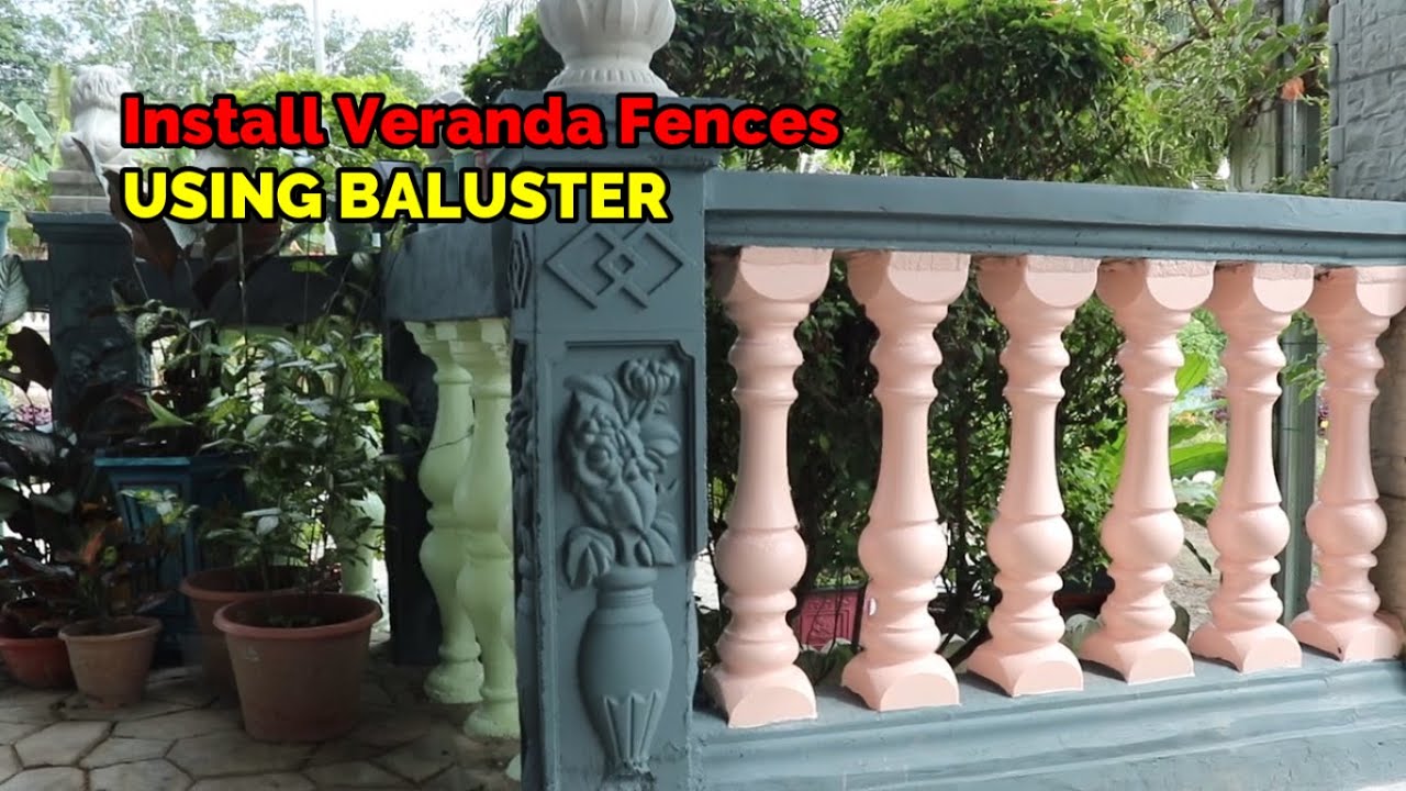 How I Install Fences Using Modern Baluster. - YouTube