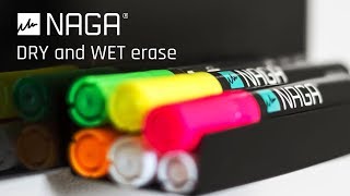 NAGA chalk markers - difference between Dry & Wet erase
