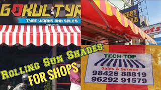 Rolling Sun Shade For Shops|| How to prevent sunlight & rain in shops.