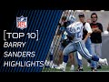 Top 10 Barry Sanders Touchdowns of All Time | NFL Legend Highlights