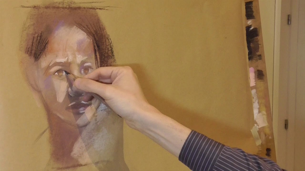 dibujo a pastel iniciación a retrato