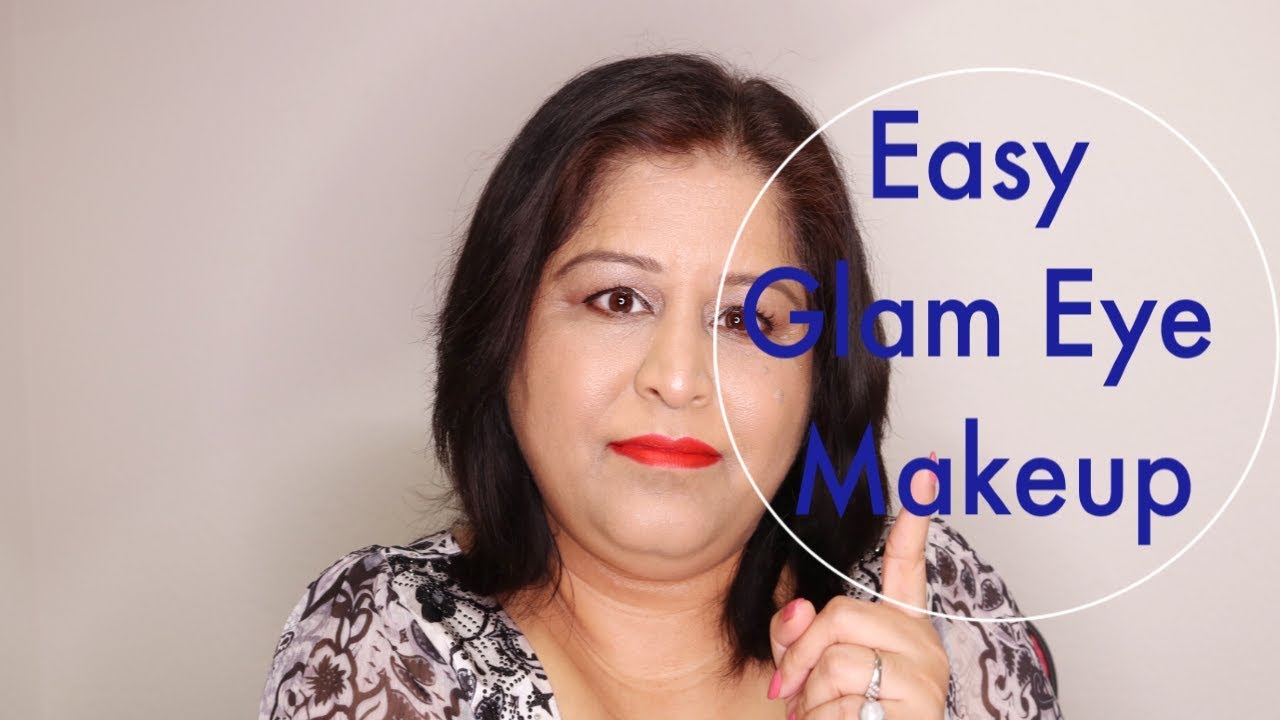 Easy Glam Eye Makeup Tutorial for Beginners - YouTube