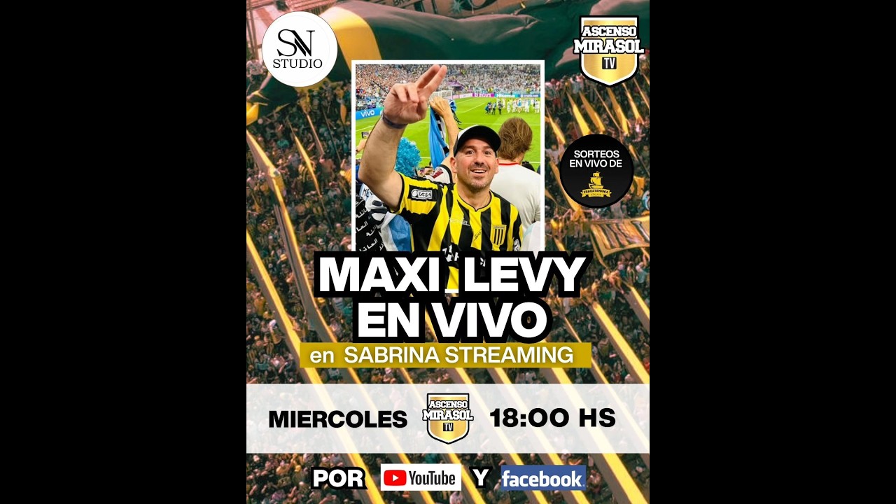 NOTA A MAXI LEVY EN VIVO - PROGRAMA EN SABRINA STUDIO