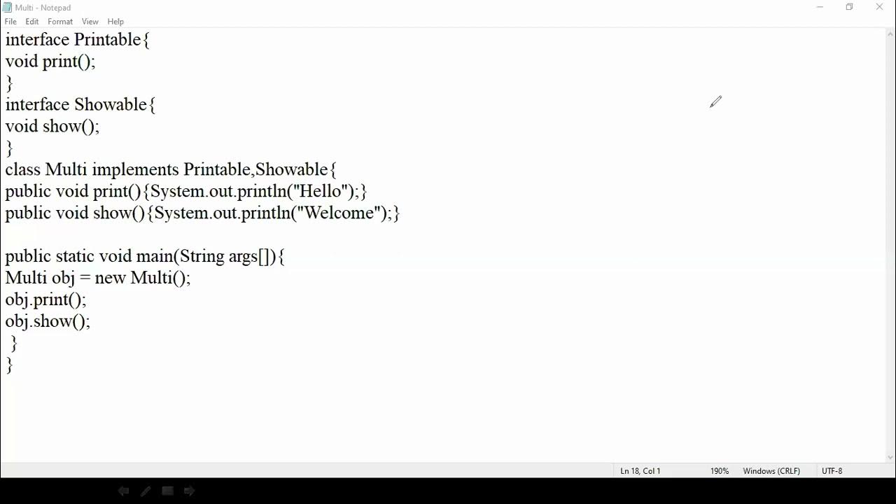 2.1.2 Multiple Inheritance using interface and static default methodsin ...