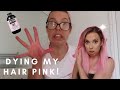 I DYED MY HAIR PINK?! | BLEACH LONDON ROSE HAIR DYE