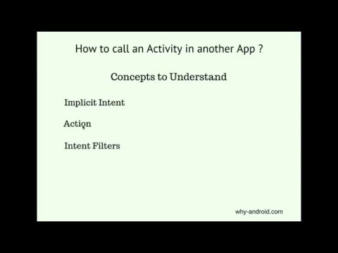Android Basics - Call an Activity in another App