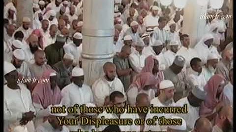 بكاء الشيخ سعود الشريم في سورة الفاتحه تراويح 1430