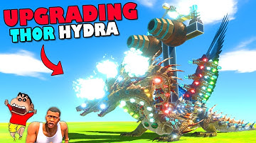 UPGRADING NEW THOR HYDRA to take REVENGE from ARMY KILLER in Animal Revolt Battle Sim ARBS| SHINCHAN