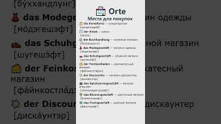 Магазины по-немецки | 10 слов которые ты должен знать!