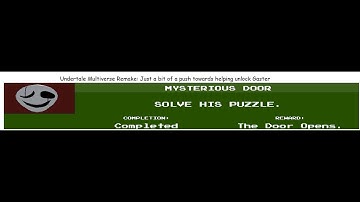 Undertale Multiverse Remake: A tutorial on how to get Gaster but doesn