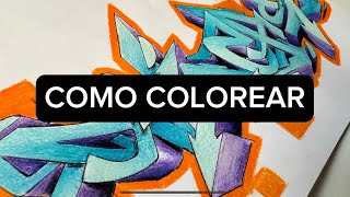 Cómo dibujar graffiti con LAPICES DE COLORES #graffiti by Como dibujar Graffiti 1,705 views 4 months ago 1 minute, 39 seconds